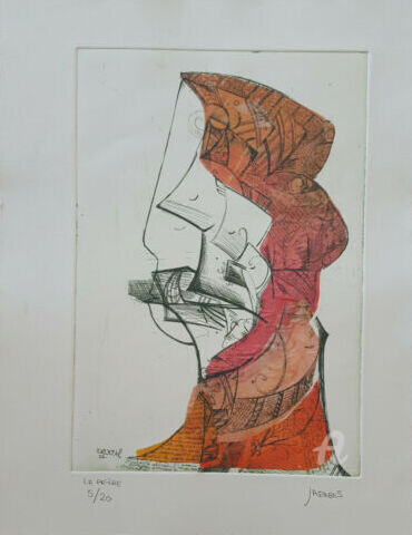 Printmaking titled "JULIE AIMÉE DEBES,G…" by Julie Aimée Debes, Original Artwork, Etching