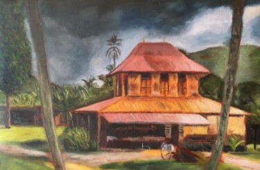 Peinture intitulée "Kay" par Karine Dessans, Œuvre d'art originale, Huile Monté sur Châssis en bois