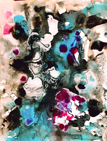 Schilderij getiteld "Ghosts of the past" door Marianne Huizinga, Origineel Kunstwerk, Acryl