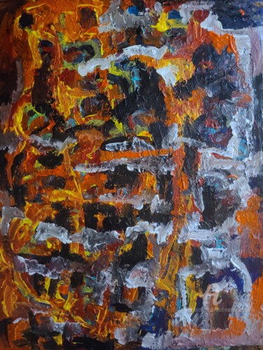 Peinture intitulée "Day 19 (10,2022)" par Andrew Walaszek, Œuvre d'art originale, Acrylique