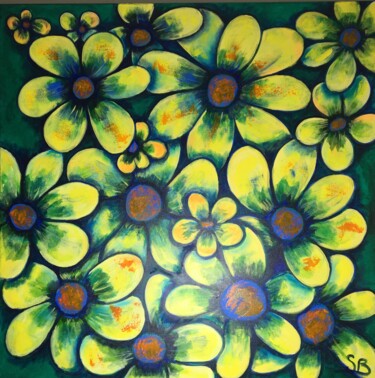 Painting titled "AURELIE" by Stephanie Bernard, Original Artwork, Acrylic