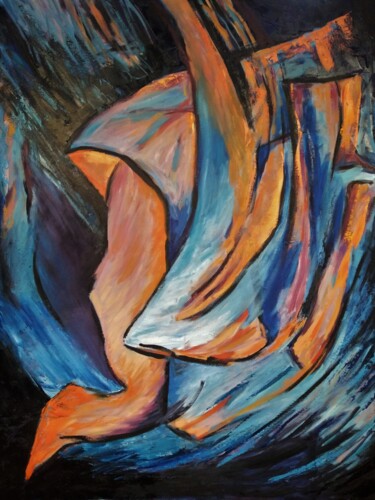 Painting titled "Xana" by Javier López Villabrille, Original Artwork, Oil
