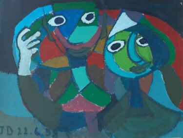Peinture intitulée "Bidouille" par Jacques Desvaux (JD), Œuvre d'art originale, Acrylique