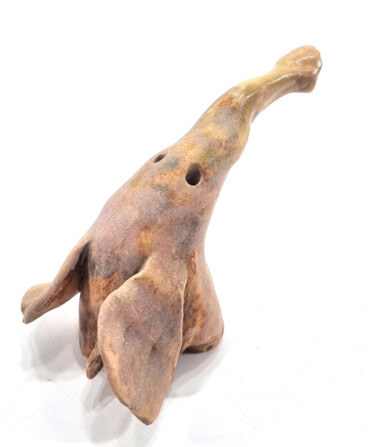 Sculpture intitulée "ELEPHANT XXVII" par Aare Freimann, Œuvre d'art originale, Céramique