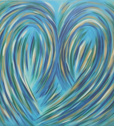 Schilderij getiteld "Amour Sacré" door Marina Paregno, Origineel Kunstwerk, Acryl