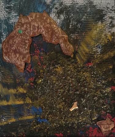 绘画 标题为“" Crépuscule ère "” 由Riquet Faure, 原创艺术品, 油 安装在木质担架架上
