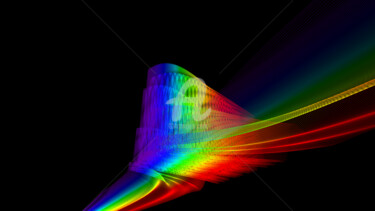 Ribbon of Diffraction #6 Digital Arts titled "Ribbon of Diffracti…" by Elkement (Elke Stangl), Original Artwork, 2D Digital Work
