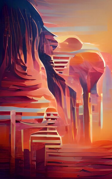 PLANET OF APES Arts numériques intitulée "PLANET OF APES" par Mahesh Tolani, Œuvre d'art originale, Peinture numérique