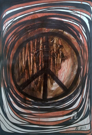 图画 标题为“"New reality" №15.” 由Lyudmila Belenkina, 原创艺术品, 标记