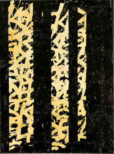 绘画 标题为“OFF WHITE” 由Alex Ereska, 原创艺术品, 丙烯 安装在木质担架架上