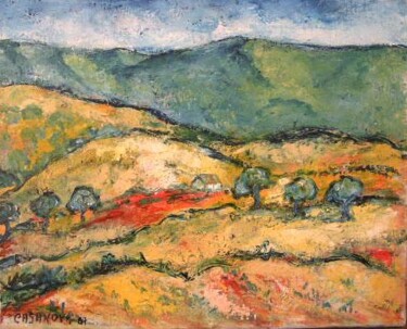 Peinture intitulée "Sérénité" par Christiane Casanova, Œuvre d'art originale