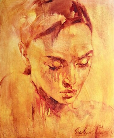绘画 标题为“"Inside of me"” 由Isolde Pavlovskaya, 原创艺术品, 油 安装在木质担架架上