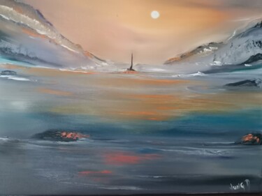 Peinture intitulée "Terres inconnues" par Pascal Jung, Œuvre d'art originale, Huile