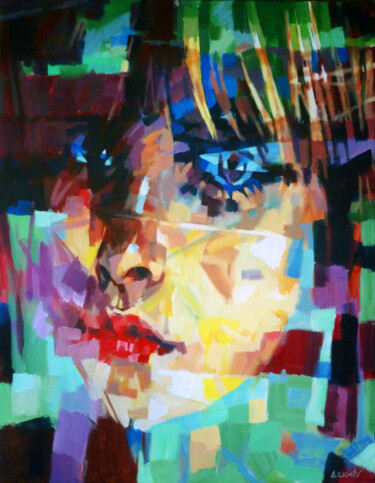 제목이 "COLORED_PORTRAIT_N"인 미술작품 Aleksandr Ilichev로, 원작, 아크릴