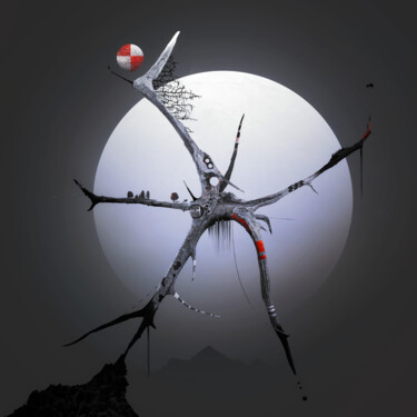 数字艺术 标题为“Zweigbetrieb” 由Frank Melech, 原创艺术品, AI生成的图像