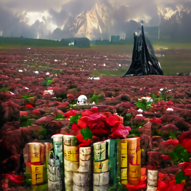数字艺术 标题为“DARK TOWER SURROUND…” 由Mahesh Tolani, 原创艺术品, 数字油画