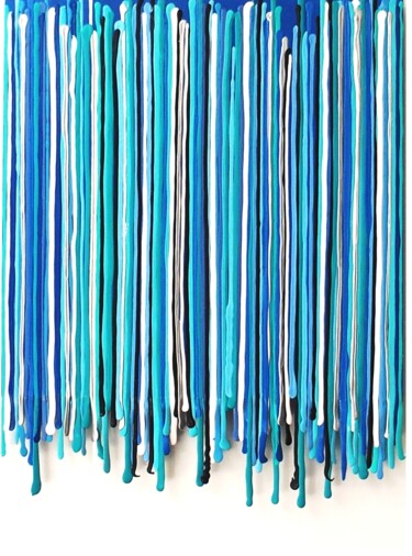 Waterfall Collages titled "Waterfall" by Julee Latimer, Original Artwork, Acrylic