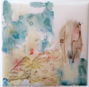 Peinture intitulée "Elephant Thau" par Laurence Fauchart, Œuvre d'art originale, Aquarelle Monté sur Carton