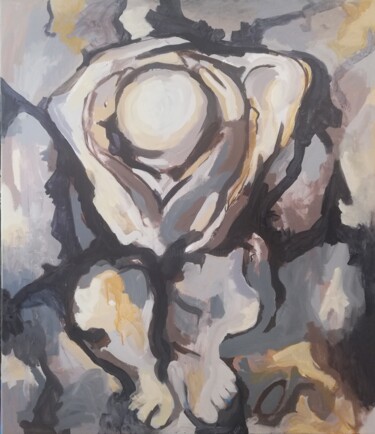 Schilderij getiteld "COMME JE SUIS VENU,…" door Luis Miguel Aparisi, Origineel Kunstwerk, Acryl Gemonteerd op Frame voor hou…