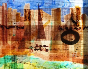 Peinture intitulée "CHOC" par Leylane Ferret, Œuvre d'art originale, Huile