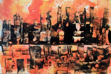 绘画 标题为“Abstract painting.…” 由Vita Schagen, 原创艺术品, 搪瓷