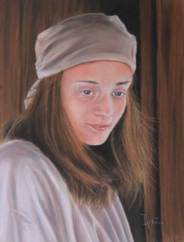 제목이 "Feria medieval 2"인 그림 Ipiña로, 원작, 파스텔