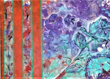 Malerei mit dem Titel ""Rosige Zeiten"" von Urs, Original-Kunstwerk, Acryl