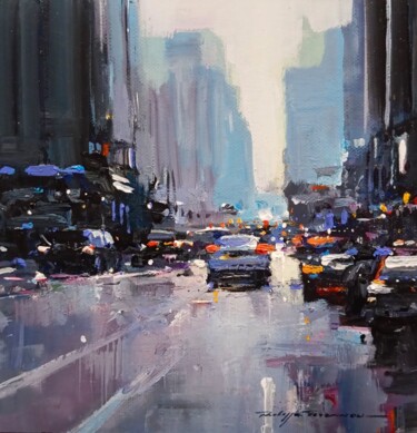 Ζωγραφική με τίτλο "New York , réf : 21…" από Philippe Perennou, Αυθεντικά έργα τέχνης, Λάδι Τοποθετήθηκε στο Ξύλινο φορείο…