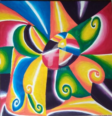 Pittura intitolato "Luce rotta" da Arduino Rossi, Opera d'arte originale, Acrilico Montato su Telaio per barella in legno