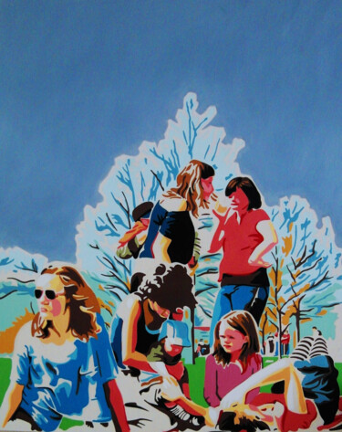 Painting titled "tills" by Georg Dienz, Original Artwork, Oil