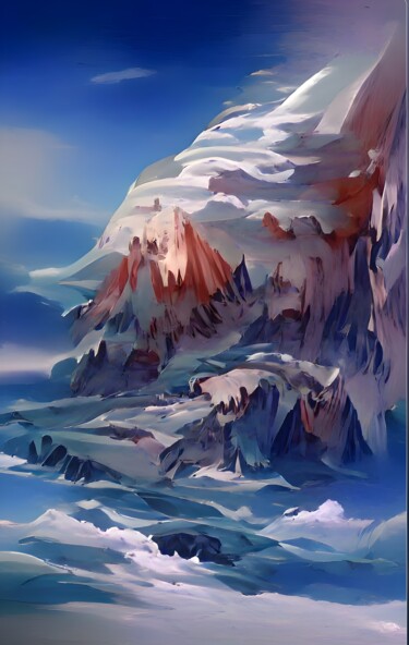 Digital Arts titled "MOUNTAIN OF ICE" by Mahesh Tolani, Original Artwork, 3D Modeling