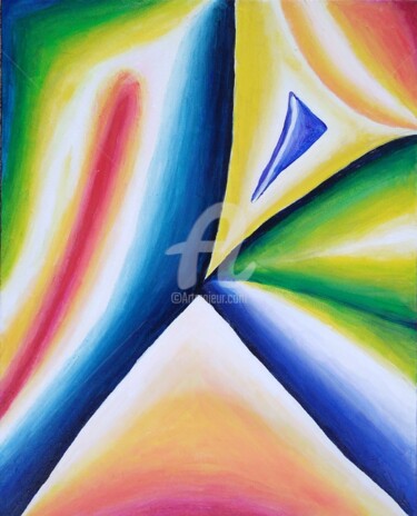 Pittura intitolato "Vele" da Arduino Rossi, Opera d'arte originale, Acrilico Montato su Telaio per barella in legno