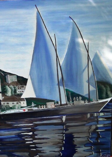 Peinture intitulée "la Savoie" par André Marthe, Œuvre d'art originale, Huile