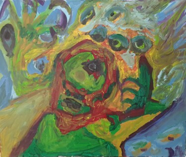 绘画 标题为“Van gogh observado” 由Dalca, 原创艺术品, 丙烯 安装在木质担架架上