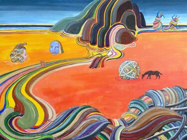 Pintura titulada "Moodscape 2: Tangle…" por Jacques Durand, Obra de arte original, Acrílico