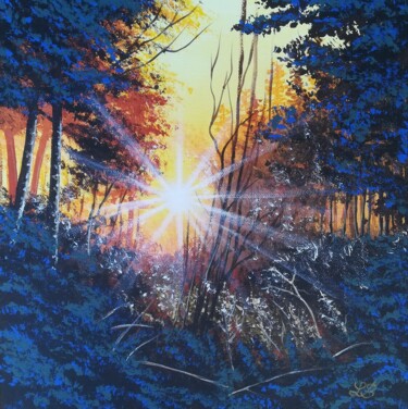 Le soleil se lève à l'est Peinture intitulée "Le soleil se lève à…" par Bruno Lemasson, Œuvre d'art originale, Acrylique