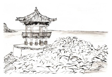 绘画 标题为“L'abri” 由Mf Arts-Créations, 原创艺术品, 丙烯