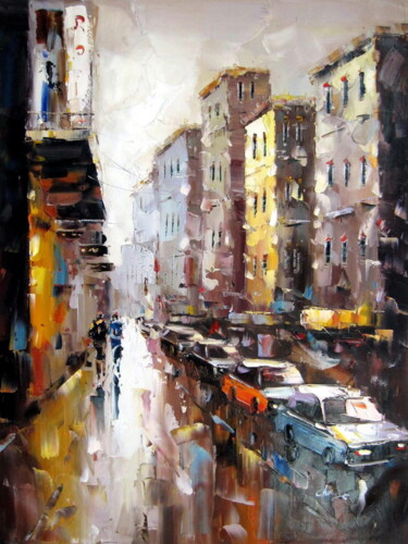 「Street 010D」というタイトルの絵画 Garvin Reeによって, オリジナルのアートワーク, オイル