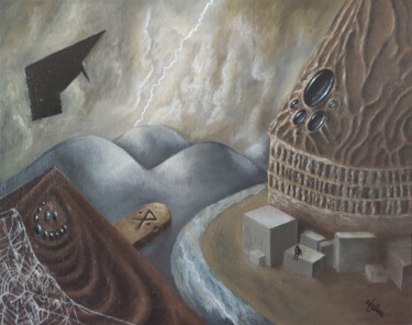 绘画 标题为“The Landscape” 由Luis Ortega Lopez, 原创艺术品, 油