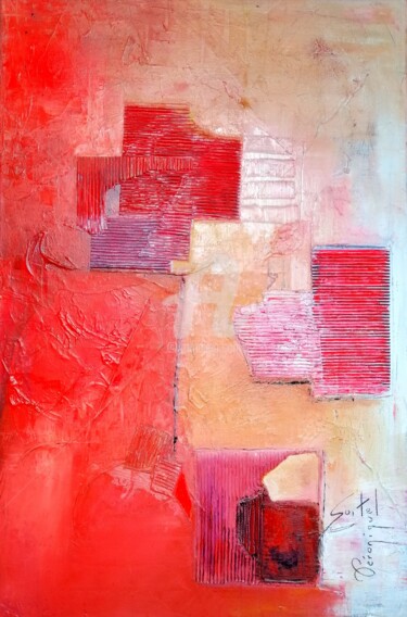 Peinture intitulée "extrapolation" par Véronique Soitel, Œuvre d'art originale, Huile