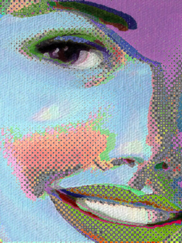 绘画 标题为“Girl” 由Tony Rubino, 原创艺术品, 丙烯 安装在木质担架架上