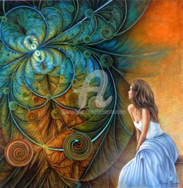 Sentidos Painting titled "Sentidos" by Fatima Marques, Original Artwork, Oil