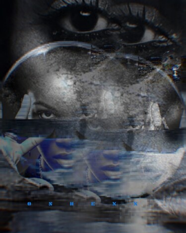 Collages intitulée "💦👁️Tears for fears p…" par Oshexx, Œuvre d'art originale, Photo montage Monté sur Plexiglas