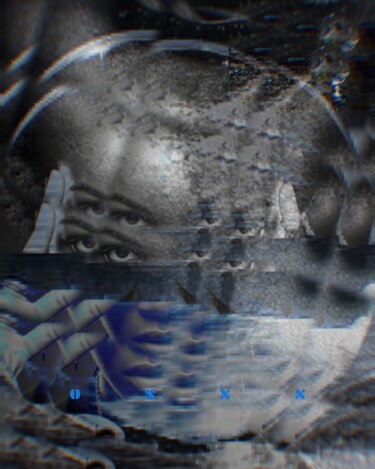 Collages intitulée "💦👁️Tears for fears p…" par Oshexx, Œuvre d'art originale, Collages