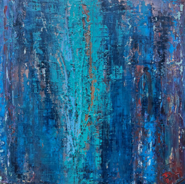 Painting titled "THE ORIGIN" by Philippe Ceulemans, Original Artwork, Oil