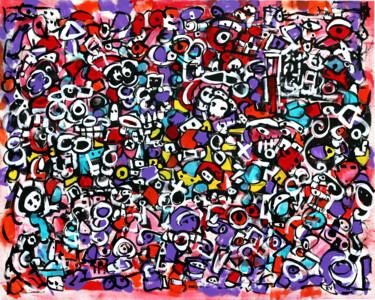 Pittura intitolato "SOS 2" da Riccardo Vitiello, Opera d'arte originale, Acrilico