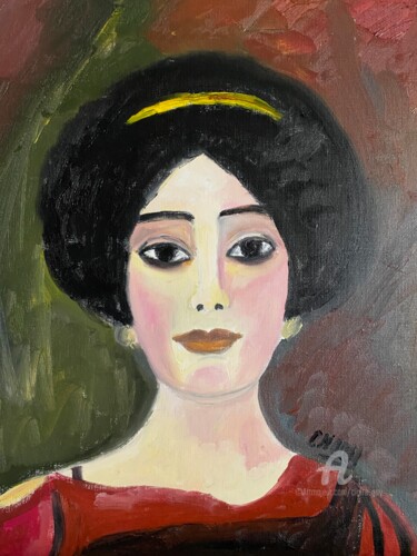 "Éveil au clair de lune" Painting titled ""Éveil au clair de…" by Claire Marie Gay, Original Artwork, Oil Mounted on Wood Panel
