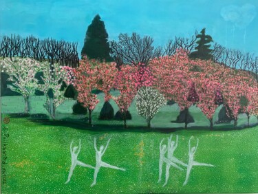 绘画 标题为“Danse pour la paix” 由Eric Pailhassard, 原创艺术品, 丙烯