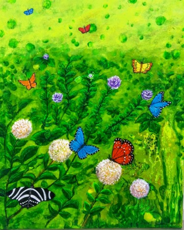 제목이 "Der Sommer kommt be…"인 미술작품 Irene Mitawski로, 원작, 아크릴