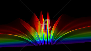 Ribbon of Diffraction #2 Digital Arts titled "Ribbon of Diffracti…" by Elkement (Elke Stangl), Original Artwork, 2D Digital Work